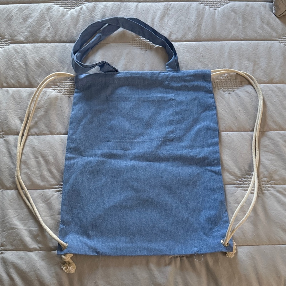 Reusable Owl Print Drawstring Bag - Picture 2 of 9